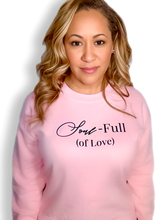 "Soul-Full of Love" Side Zipper Crew Sweatshirt (Women's)