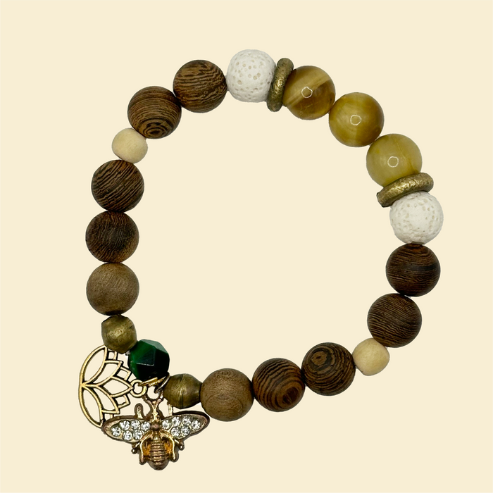"Soul Confident & Balanced" Golden Tiger Eye Bracelet Set