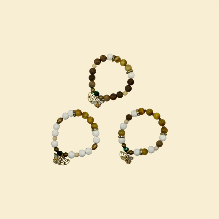 "Soul Confident & Balanced" Golden Tiger Eye Bracelet Set