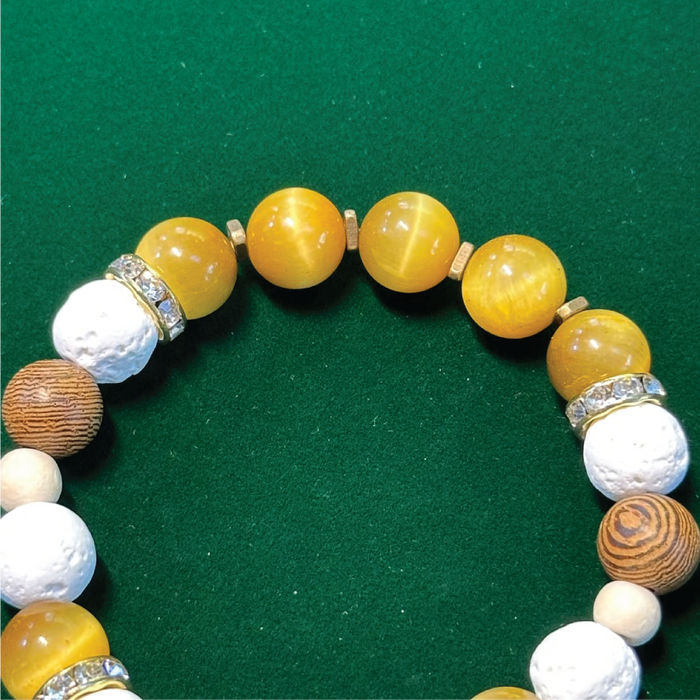"Soul Confident & Balanced" Golden Tiger Eye Bracelet (Luxe)