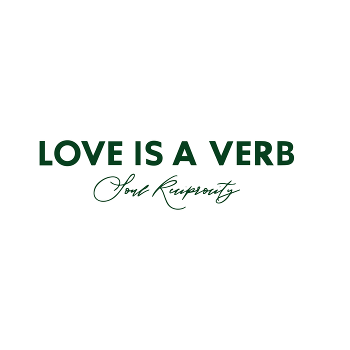 "Love Is A Verb" V-Neck T-shirt (Women's)