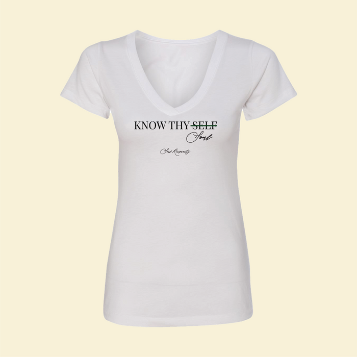 Know Thy Soul V-Neck T-Shirt (Women's)