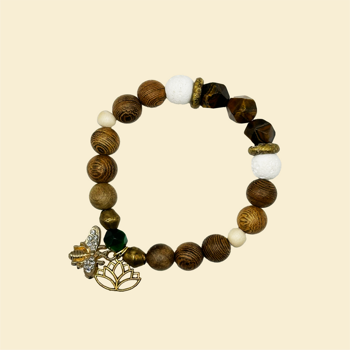"Soul Courageous & Protected" Tiger Eye Bracelet (Deluxe)