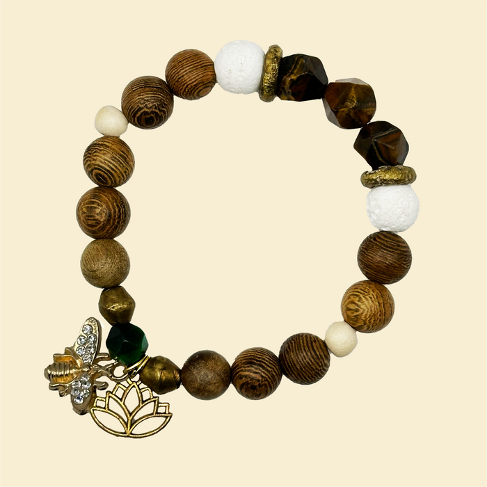 "Soul Courageous & Protected" Tiger Eye Bracelet Set