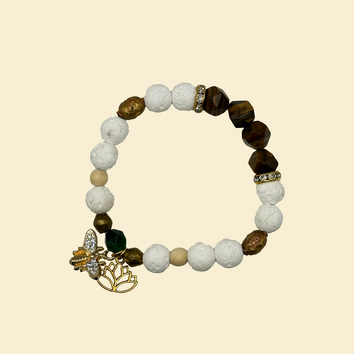"Soul Courageous & Protected" Tiger Eye Bracelet (Premium)