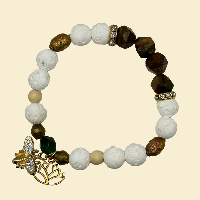 "Soul Courageous & Protected" Tiger Eye Bracelet Set